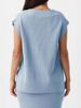2025 New European & American Women's V-Neck Short-Sleeve Knitted Top - Versatile Loose Sweater In Solid Color