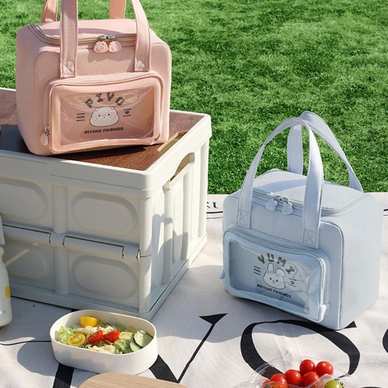 Portable Thermal Lunch Bag Designed For Professionals Practical Waterproof Oxford Cloth Great For Work Or Picnics