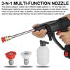 30Bar 88VF High Pressure Cordless Spray Guns Car Washer Cleaner Nozzle Form Machine 5M Hose +1/2pc 88V Battery 1000W AC 100-240V