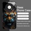 Golden Black Tiger Stripe Flame Print Tempered Glass Phone Case for Xiaomi Redmi Note 15 14 ProPlus 13 11T 10 Lite 15C 14C Cover