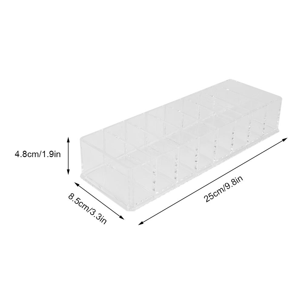 Transparent Compartment Acrylic Makeup Cosmetic Holder Storage Box Case Jewelry Organizer