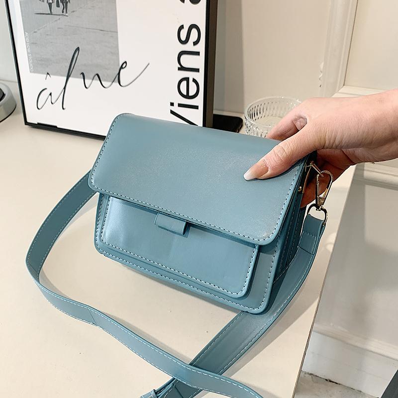 Fashion Brand Women'S Compact Crossbody Bag Lightweight Pu Leather Messenger Bag Flap Handbag Purse Summer Travel Bag