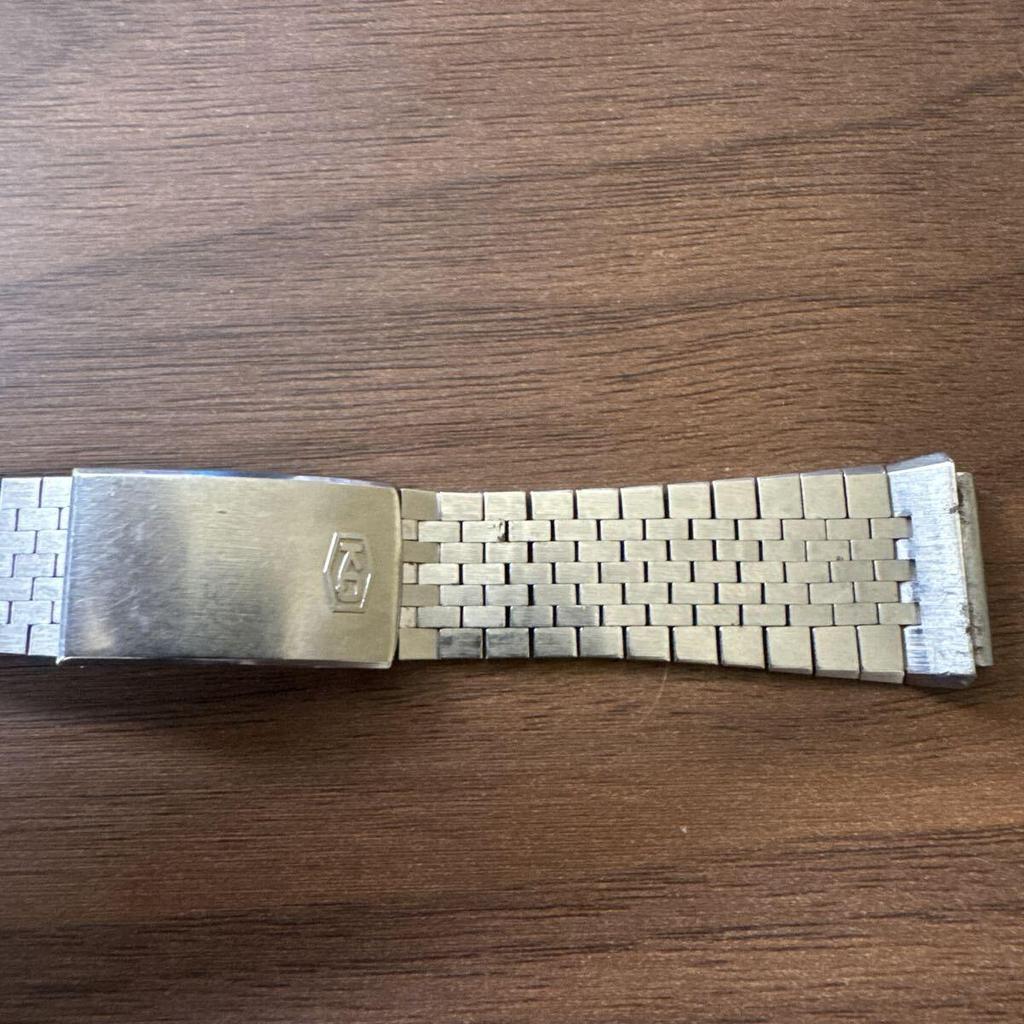 Used SEIKO Seiko King Quartz KQ Silver Watch Belt Vintage Genuine