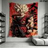 Dragon Ball Z Wall Tapestry Aesthetic Wall Hanging Printed Fabric Blanket Decorative Tapestries For Bedroom Living Room Home Decor
