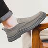 Men's Handmade Leather Shoes Slip on Casual Sneakers Low-top Walking Shoes