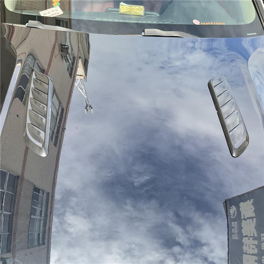 1 par Dekorative bilpanserluftventiler Luftinntak Svart blank