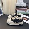 Thick-soled spring new heightening casual soft-soled bread shoes sports board shoes