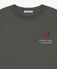 Teulimachi Tri Oversized Long Sleeve Back Print Khaki