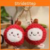 Plush Litchi Cartoon Doll Keychain Bag Pendant For Kids Gifts Accessories And