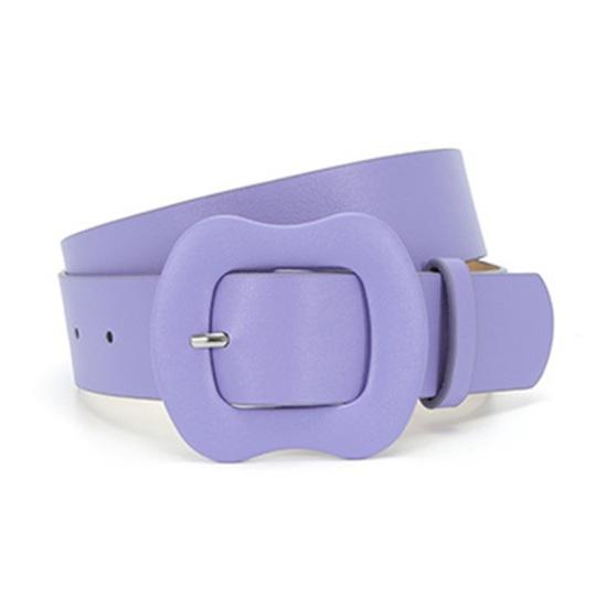 Women Belt Multi Holes Adjustable Length Gourd Buckle Faux Leather Waistband Solid Color Belt Decorative Jeans Accessories