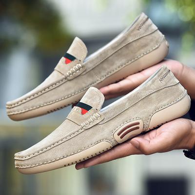 Mocassin for Men 2025 Luxury  Fashion Men Sneakers Suede Leather Trend Men Loafers Slip-On Golf Shoes Driving Shoes Zapatos