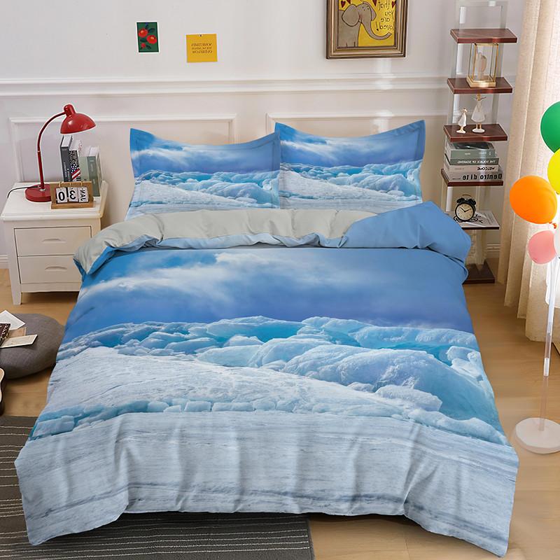 Glacier Wonder 3D Printed Bedding Set Single Double Queen King Duvet Cover With Pillowcase 2/3pcs Bed Sets Home Textile