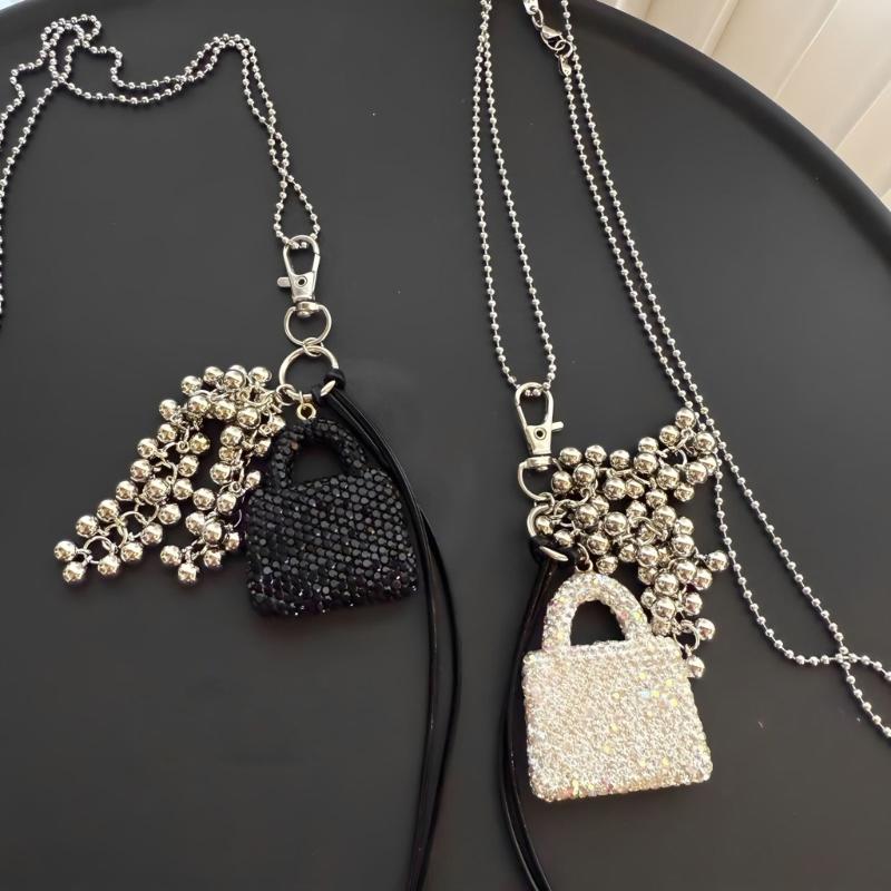 Handbag Pendant Necklace For Women Stylish Layering Jewelry Lightweight Design Neckchain Unique Everyday Accessory