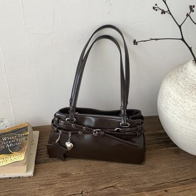 Einzelschultertasche Casual Chic - Premium Boston Unterarmtasche