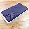 Luxury Matte Case For Samsung Galaxy S25 S24 23 S22 Ultra Plus S23Ultra S24Ultra For Magsafe Wireless Charge Camera Glass Covers