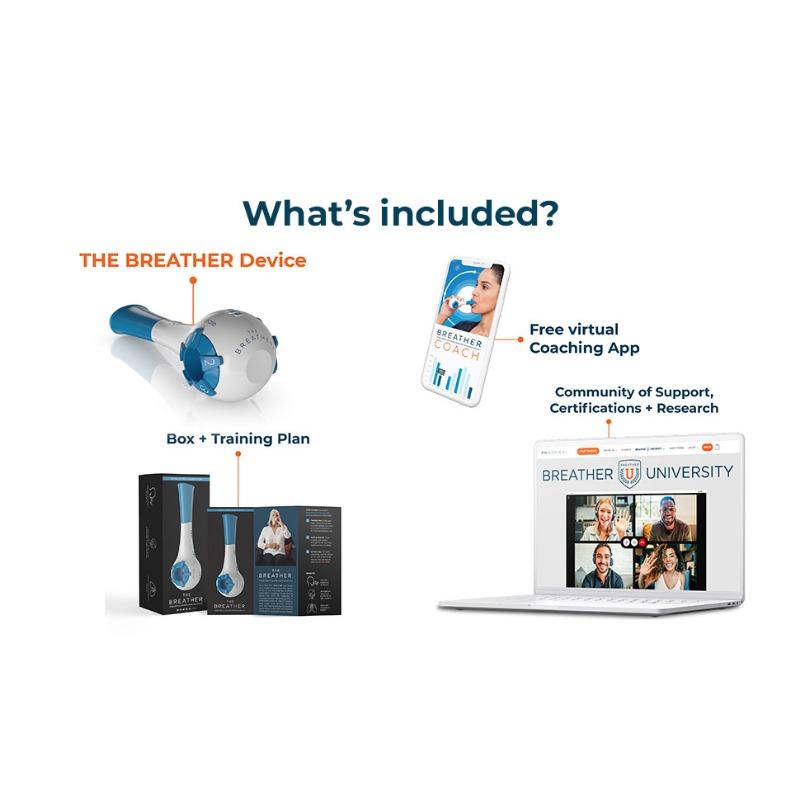 1PC Respiratory Trainer Adjustable Lung Exerciser Vital Capacity Resistance Training