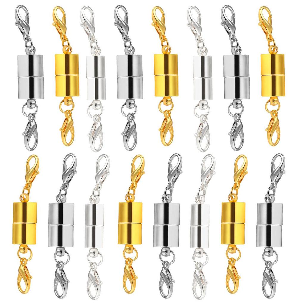 2/5 Stück Verschlüsse, Zubehör, magnetischer Hummer für Halskette, Armband, Hummerkugelhaken