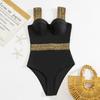 Push Up Women Swimsuit One Piece Sexy Swimwear Women 2022 Bath Suit Stitch Detail One-pieces Swimming Suit Bathing Suits