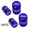 4pcs Car Wheel Tire Valve Caps Tyre Stem Covers Airdust Waterproof For KIA Soul Car Accessories MA5
