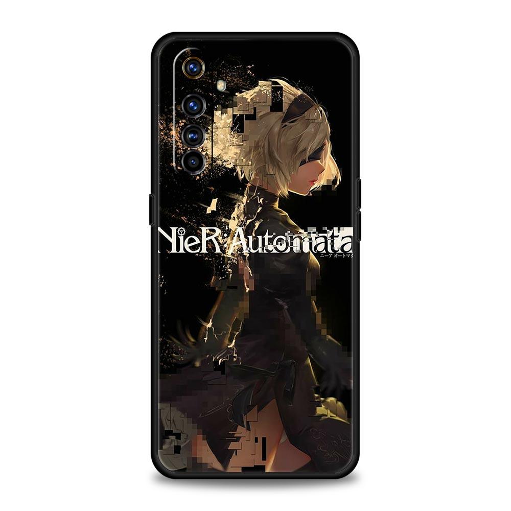 

Для Realme 10 9 8 5G 7 6 GT2 Pro Plus 9i 8i C21 C11 C25 C35 Мягкий чехол для телефона Nier Automata с героями мультфильмов для Realme GT Neo 2 3 3T Realme 6 Pro