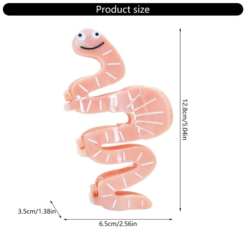Cute Snake Claw Hair Clip For Long Hair Strong Grip Acrylic Hair Claw Fashion Hair Accessory For Women Girls Daily Use