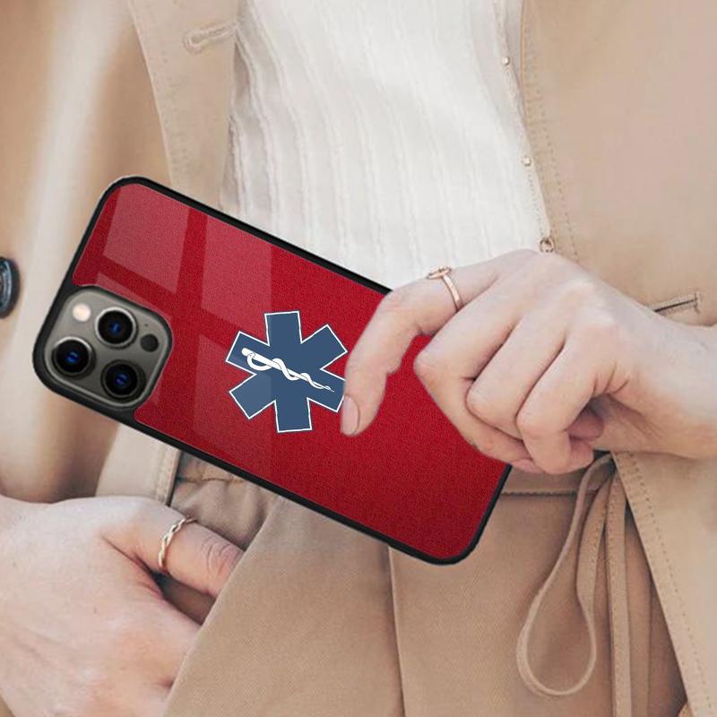 Emergency Medical Star of Life Magnetic Phone Case For APPLE iPhone 17 Air 16 14 13 12 Pro Max 15 Plus Charge MagSafe Cover