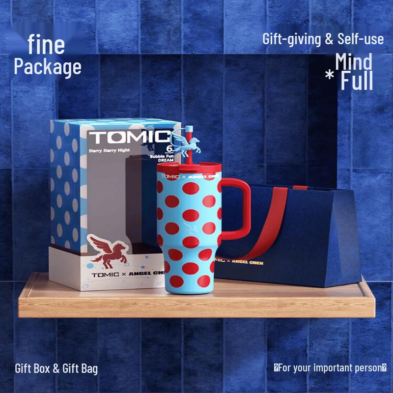 TOMIC Designer 1200ML Insulated Straw Cup