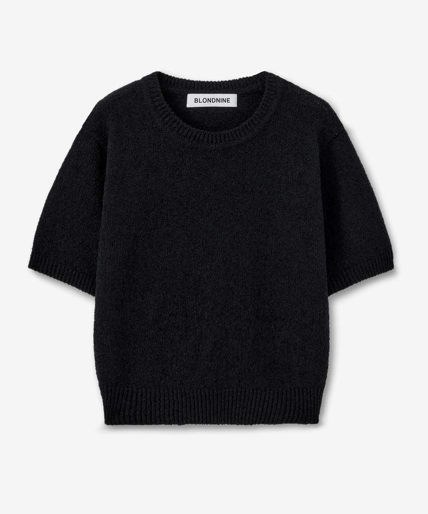 BLOND9 Boucle Short Sleeve Round Knit ( 5 Colors )