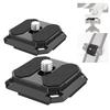 NEEWER 38mm rychloupínací destička 2 balení Square Arca QR destička pro upevnění fotoaparátu Kompatibilní spona fotoaparátu Capture V3 Rychlé přepínání z hlavy stativu na rameno
