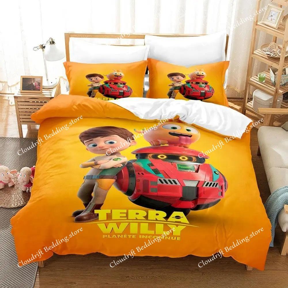 Game Terra Willy Bedding Set Single Twin Full Queen King Size Bed Set Adult Kid Bedroom Duvet Cover Sets 2D Anime Bed Sheet Set