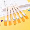 10Pcs Hair Painting Brushes Set Nylon Bristle Acrylic Oil Paint Brush Watercolor Drawing Art Supplies With Wood Handles