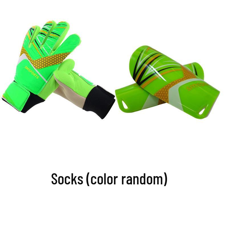 

Дитячий футбольний воротарський комплект: Латексні рукавички для підтримки зап ястя та захист гомілки Youth 8
