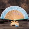 Chinese Style Portable Folding Fan Butterfly Floral Pattern Dance Fan Elegant Handheld Fan  Summer