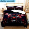 3PCS Robot Invasion Alert 3pcs Bedding,Including 3PCS Duvet Cover And 2pcs Pillowcases Perfect for Christmas,Ideal for Bedroom, Dormitory