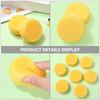 24pcs Yellow Round Cake Sponge 24 Pieces Bath Sponge Round Makeup Sponge Powder Puff Scrubber Oil for Face Circle Sponge Compression Travel Sponge