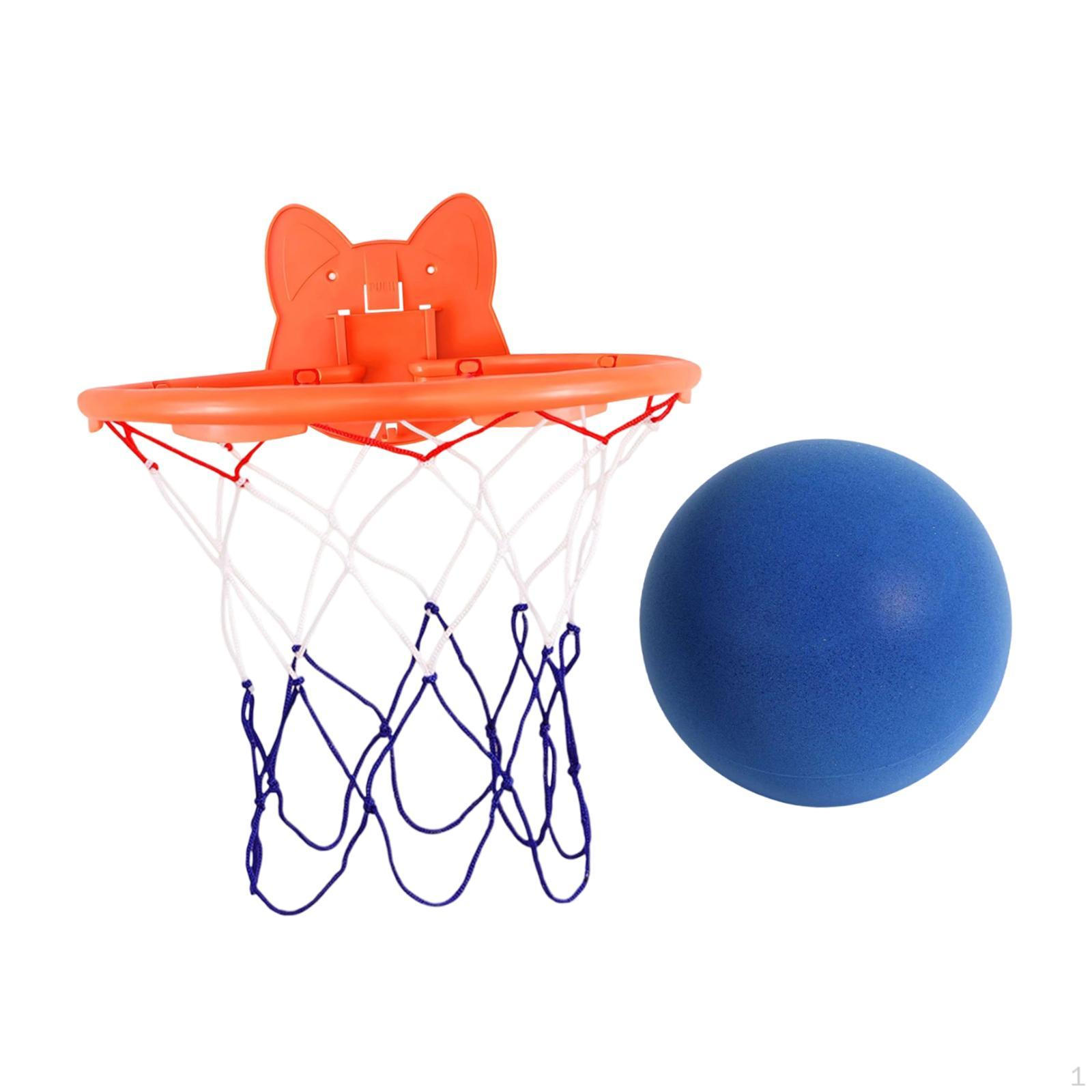 

Basketball And Hoop Set for Quiet Indoor Play, Training Ball Kids синий