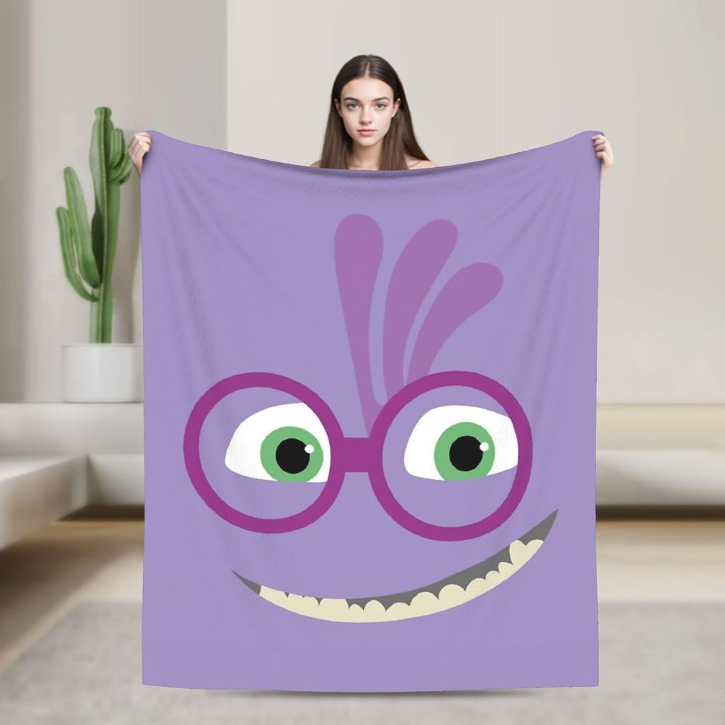 Monsters, Inc. Blankets Cute Cartoon Boo  Flannel Throw Blanket Bedding Couch Decoration Ultra-Soft Warm Bedspreads