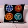 Science Fiction Movie S-Star Trek Pillow Case Ultra Soft Skin Friendly Fabric Cloud Like Comfort & Concealed Zipper