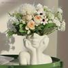 Creative Human Body Art Vase Makeup Brush And Pen Holder Multi-Functional Desk Organizer Statue Ornament Home Office Decor