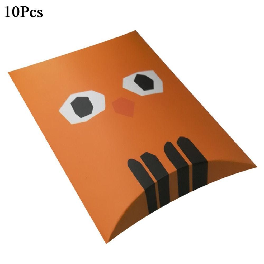 

10 шт. Мультяшный призрак Хэллоуин Подушка Коробка для конфет Тыква Упаковочный пакет Шоколад A