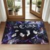 The Cure Design Crystal Velvet Rug Soft Decorative Mat for Bedroom Entrance
