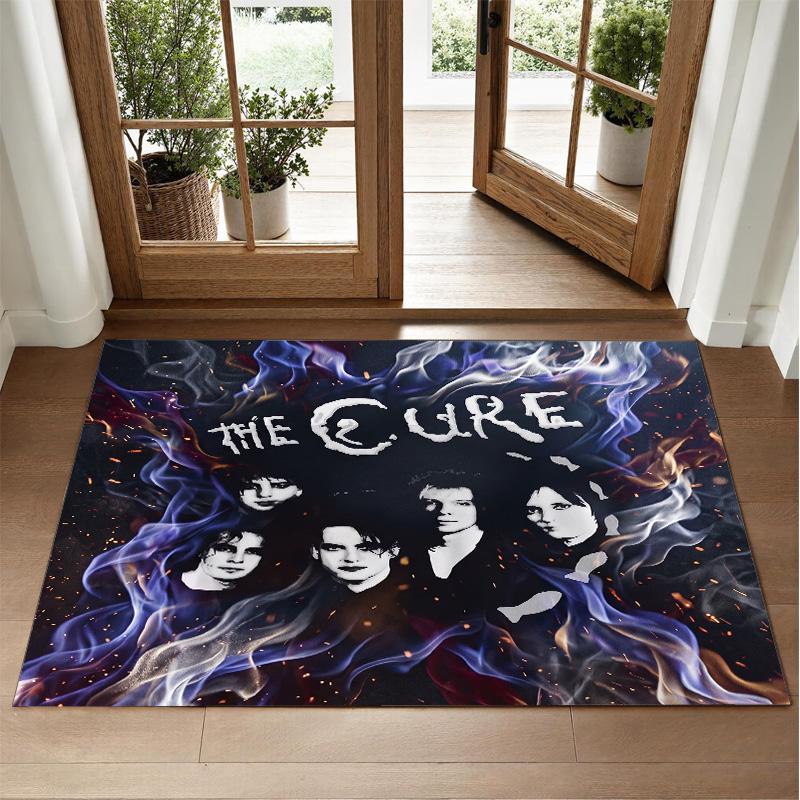 The Cure Design Crystal Velvet Rug Soft Decorative Mat for Bedroom Entrance