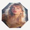 Ombrello Automatico con Apertura e Chiusura a Tema Taylor Swift, Ombrello da Viaggio Compatto, Leggero e Portatile, Adatto per la Spiaggia e gli Spostamenti