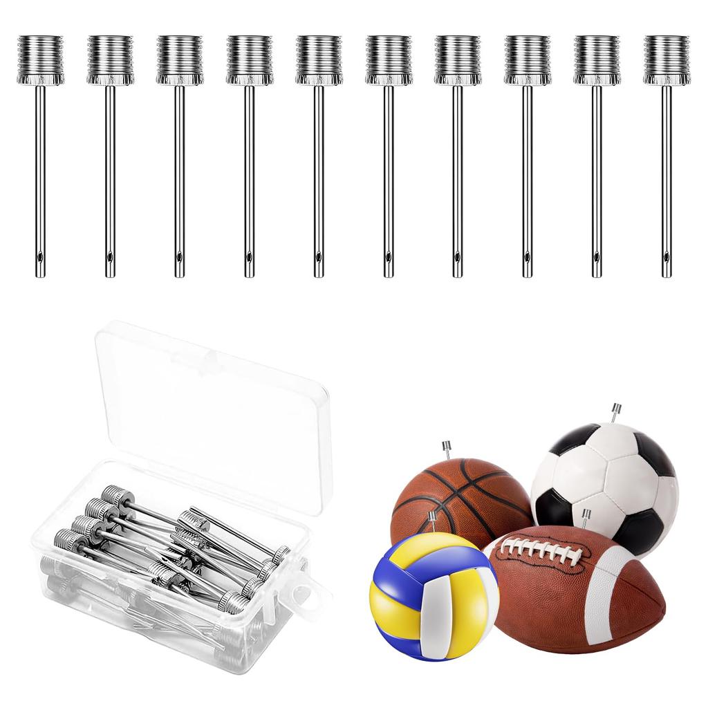 Stainless Steel Air Needle 10 Pieces Air Pump Ball Needle