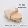 Wooden Boar Bristle Bath Brush - Soft Massage & Dry Brushing Back Scrubber