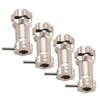 4Pcs Aluminium 17mm Hex Hub Extension Adapter for 1:8 Ratio RC Model Car(Black)