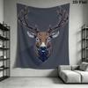 Deer Head Pattern Home Decor Tapestry, Wall Hanging, Decorative RV Wall Cloth.MGT0918391
