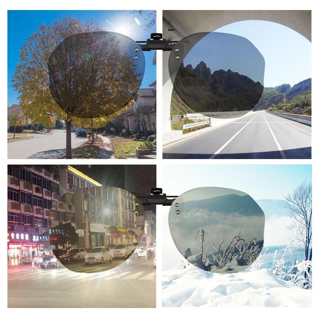 [Whatif] Clip-on Sunglasses UV400 Sunglasses, UV Protection, Polarized Lenses, Easy To Attach To Glasses, Suitable for Outdoor Activities, Unisex,
