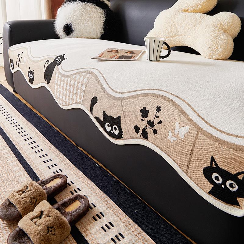 

One-Piece Straight Sofa Cushion Dopamine Non-Slip Sofa Cover New Special-Shaped Four-Season Universal Sofa Cushion 70*70cm