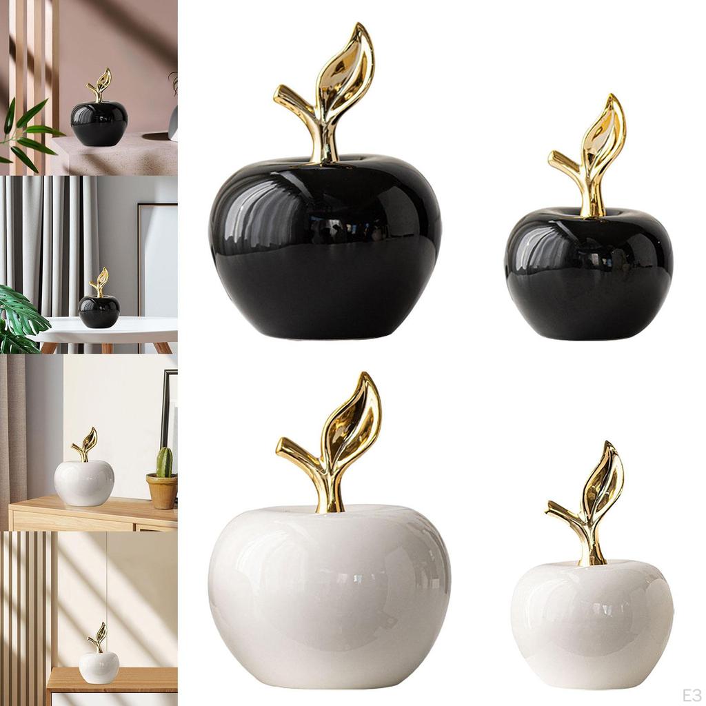 Statue Ceramic Figurine Gift Collection Table Top Fruit Sculpture Ornament Dining Room Home